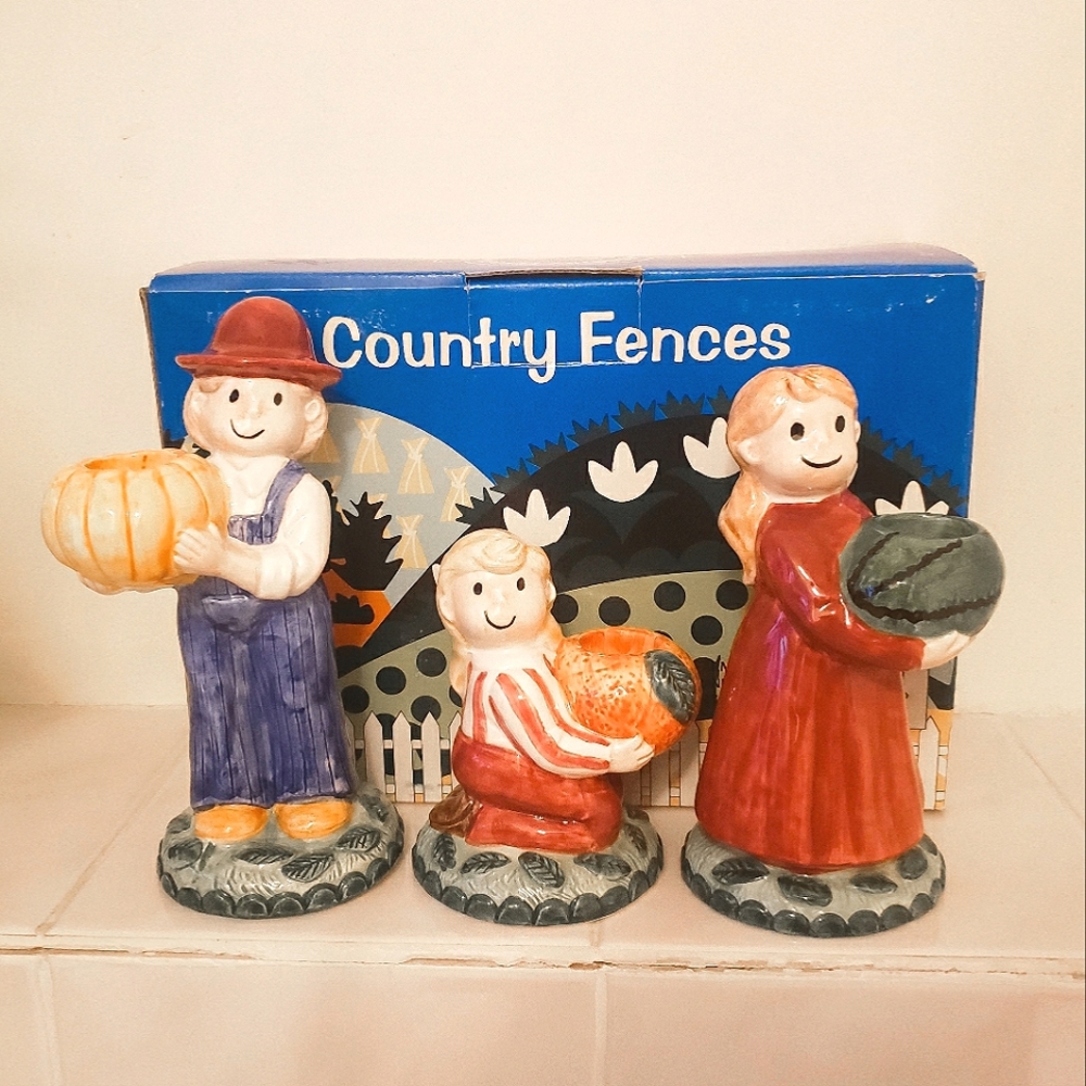 Farm Family Candle Holders